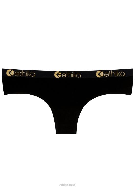 modal sfacciato - lurex oro nero donne Ethika 6P2X0982 vestiario