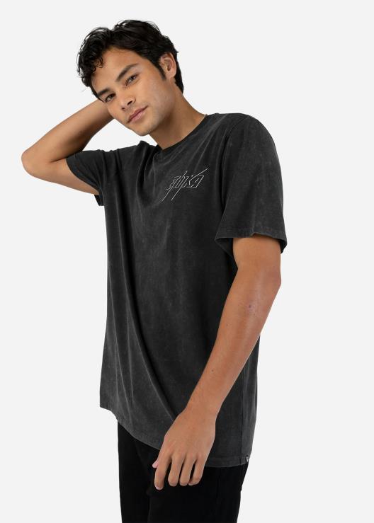 T-shirt grafica con bullone - stone wash uomini Ethika 6P2X0544 vestiario