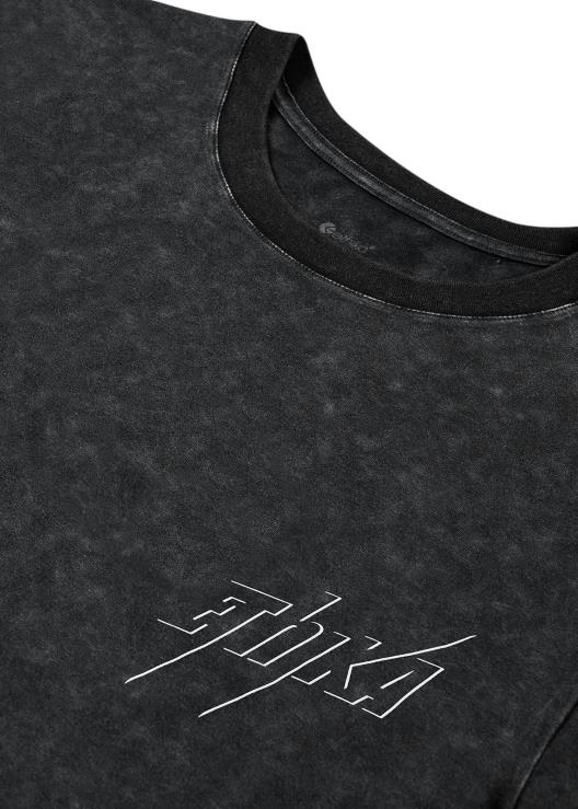 T-shirt grafica con bullone - stone wash uomini Ethika 6P2X0544 vestiario