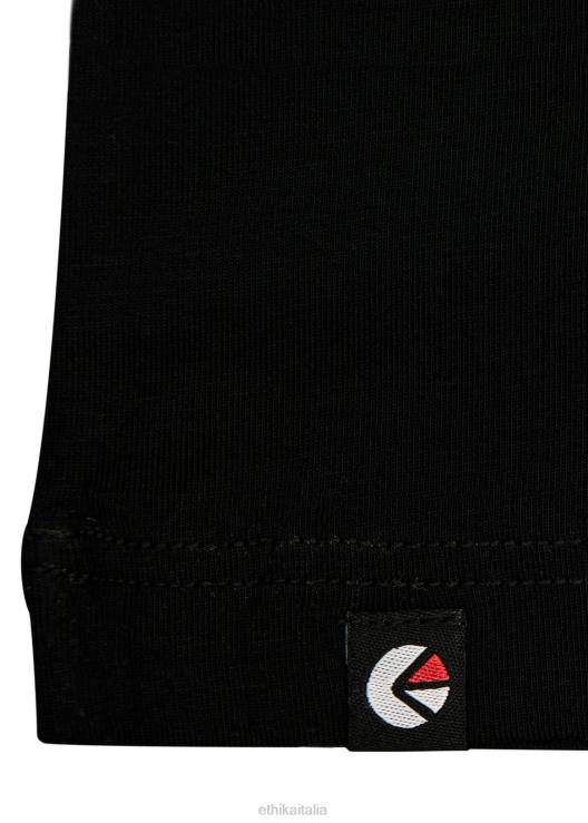 T-shirt in modal con scollo a V - nera uomini Ethika 6P2X0576 vestiario