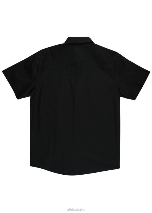 camicia abbottonata ranch di base - camicia western uomini Ethika 6P2X0590 vestiario
