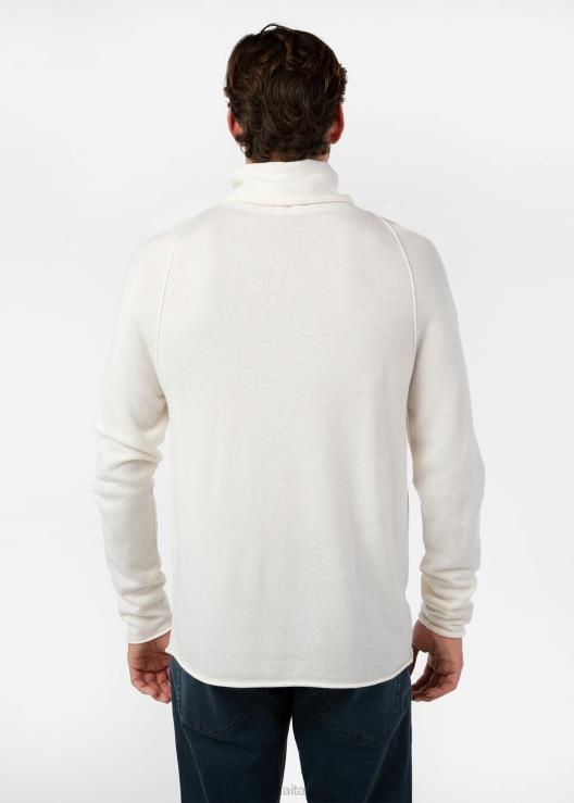 dolcevita con risvolto - bianco sporco uomini Ethika 6P2X0572 vestiario