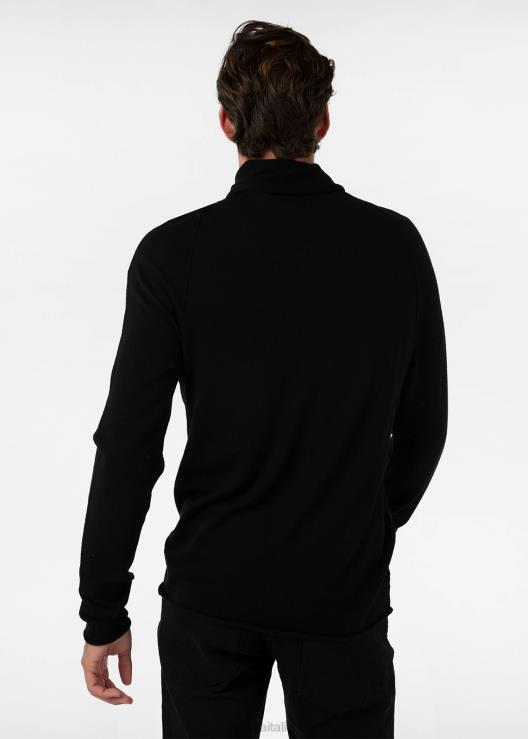 dolcevita con risvolto e dolcevita - nero uomini Ethika 6P2X0570 vestiario