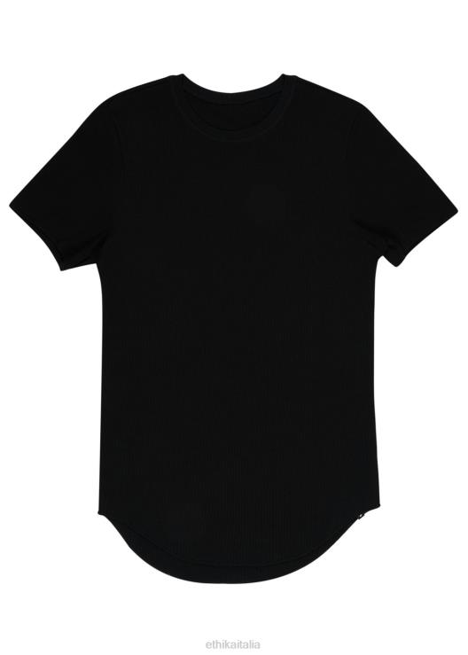 la maglietta termica - nera uomini Ethika 6P2X0567 vestiario