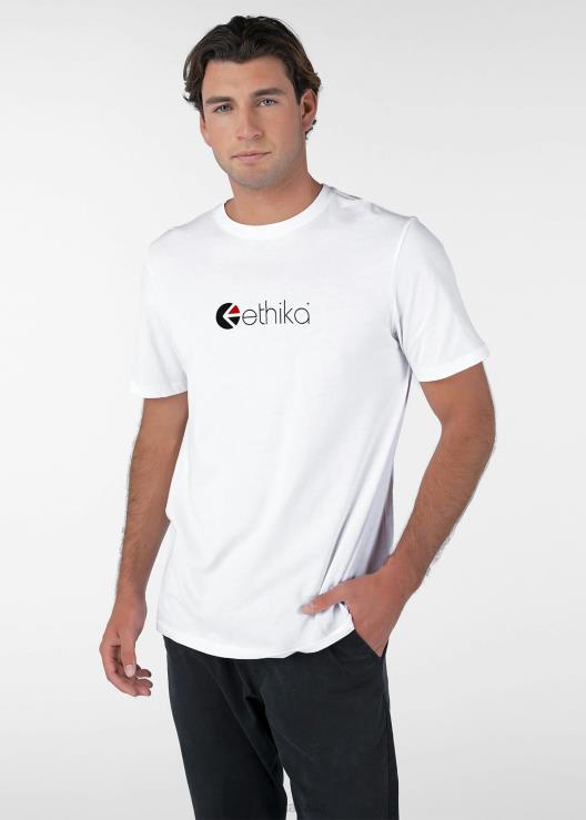 logo grafico della maglietta - bianco uomini Ethika 6P2X0554 vestiario