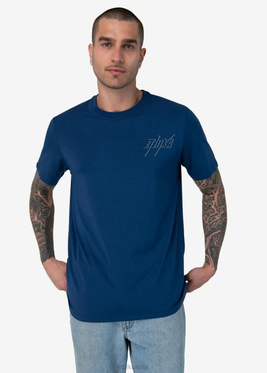 maglietta con grafica Bolt - blu scuro uomini Ethika 6P2X0537 vestiario