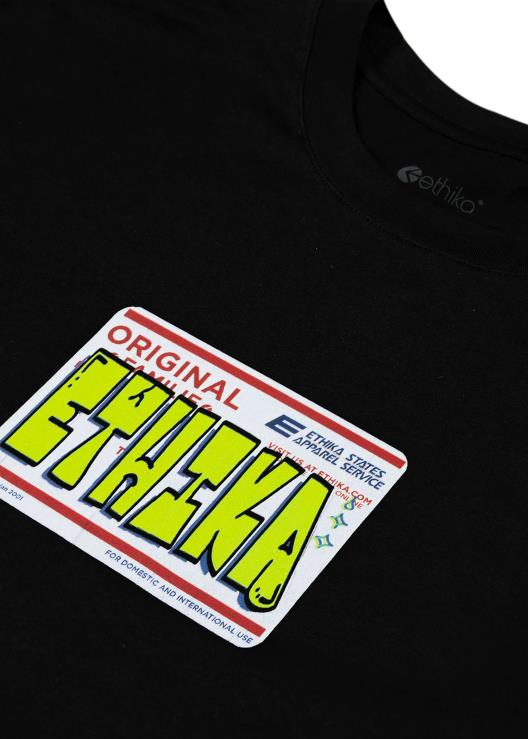 maglietta grafica City Slappin - nera uomini Ethika 6P2X0546 vestiario