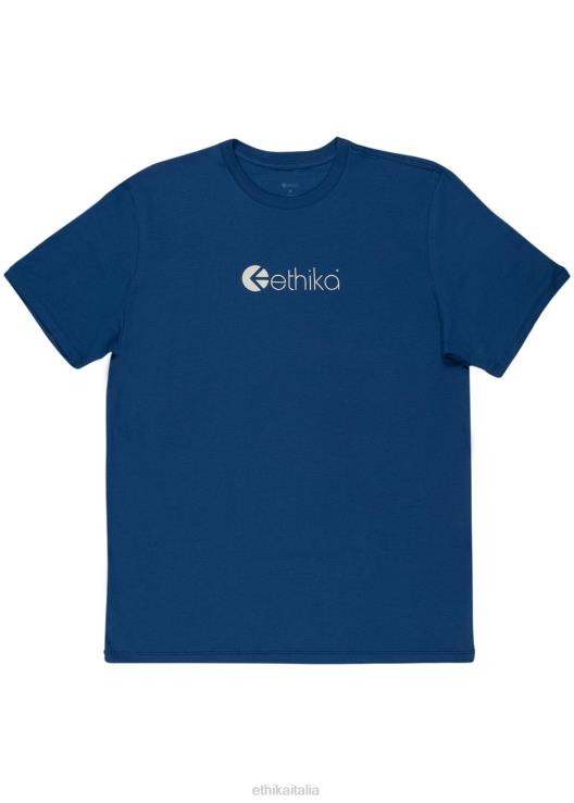 maglietta grafica con logo - blu scuro uomini Ethika 6P2X0538 vestiario