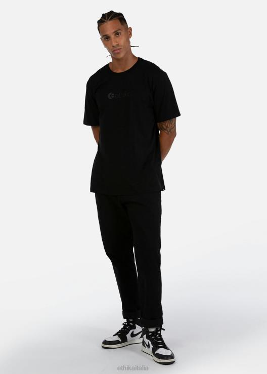 maglietta grafica con logo - nera uomini Ethika 6P2X0551 vestiario