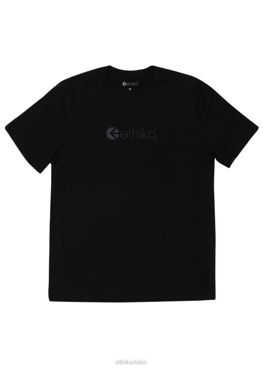 maglietta grafica con logo - nera uomini Ethika 6P2X0551 vestiario