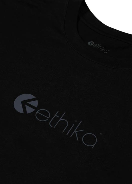 maglietta grafica con logo - nera uomini Ethika 6P2X0551 vestiario
