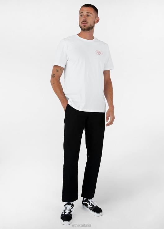 maglietta grafica libro nero - bianco uomini Ethika 6P2X0540 vestiario