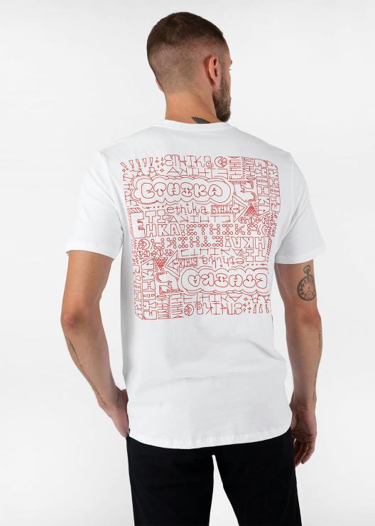 maglietta grafica libro nero - bianco uomini Ethika 6P2X0540 vestiario