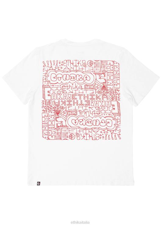 maglietta grafica libro nero - bianco uomini Ethika 6P2X0540 vestiario
