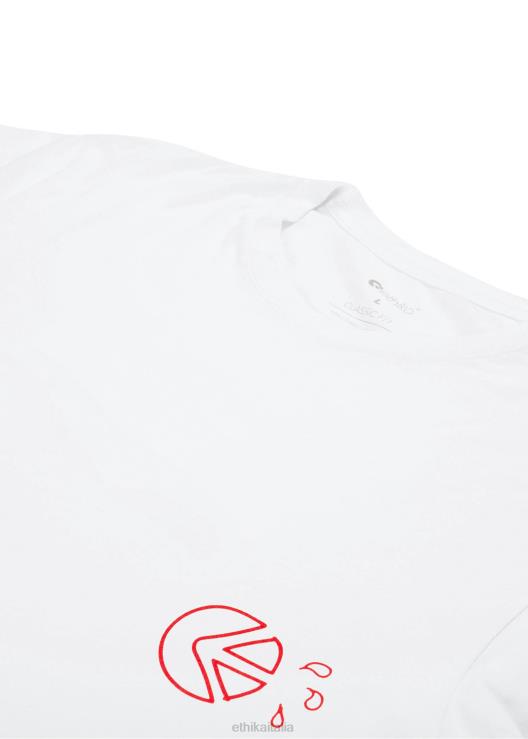 maglietta grafica libro nero - bianco uomini Ethika 6P2X0540 vestiario