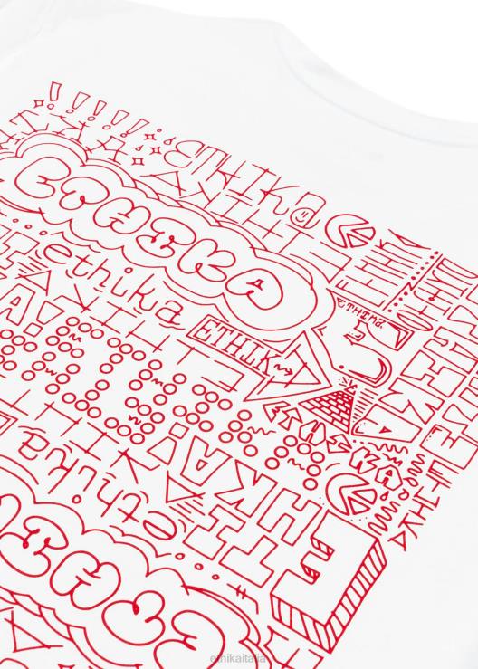 maglietta grafica libro nero - bianco uomini Ethika 6P2X0540 vestiario