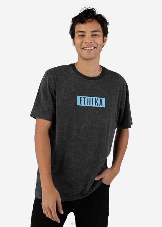 maglietta grafica maglietta blu imperiale - stone wash uomini Ethika 6P2X0543 vestiario