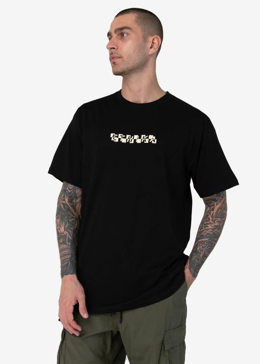 maglietta grafica maglietta glitch-e - nera uomini Ethika 6P2X0560 vestiario