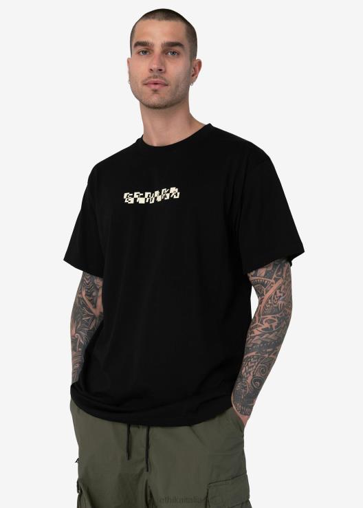 maglietta grafica maglietta glitch-e - nera uomini Ethika 6P2X0560 vestiario