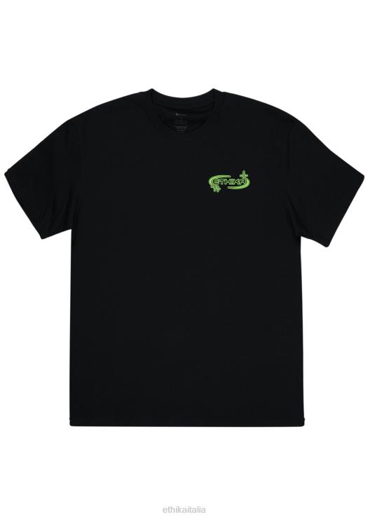 maglietta grafica maglietta offline - nera uomini Ethika 6P2X0562 vestiario