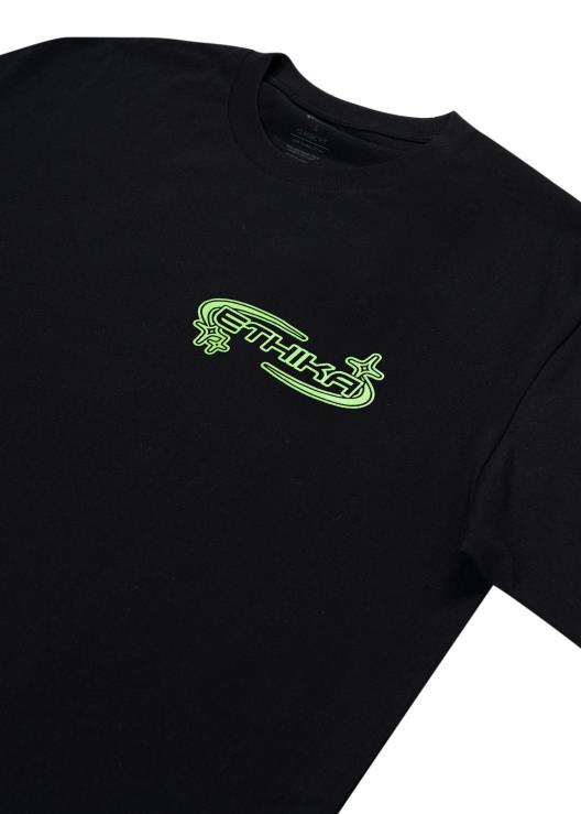 maglietta grafica maglietta offline - nera uomini Ethika 6P2X0562 vestiario