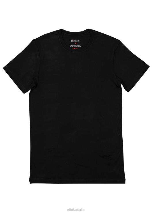 maglietta slim fit maglietta slim in modale - nera uomini Ethika 6P2X0565 vestiario