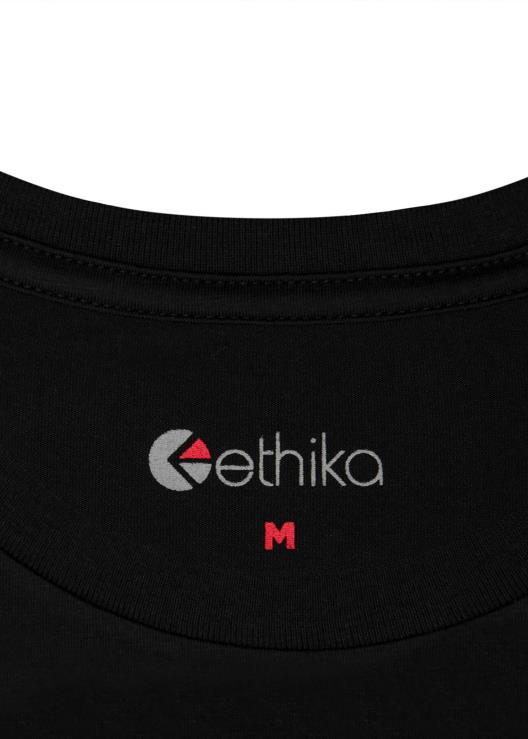 maglietta slim fit maglietta slim in modale - nera uomini Ethika 6P2X0565 vestiario