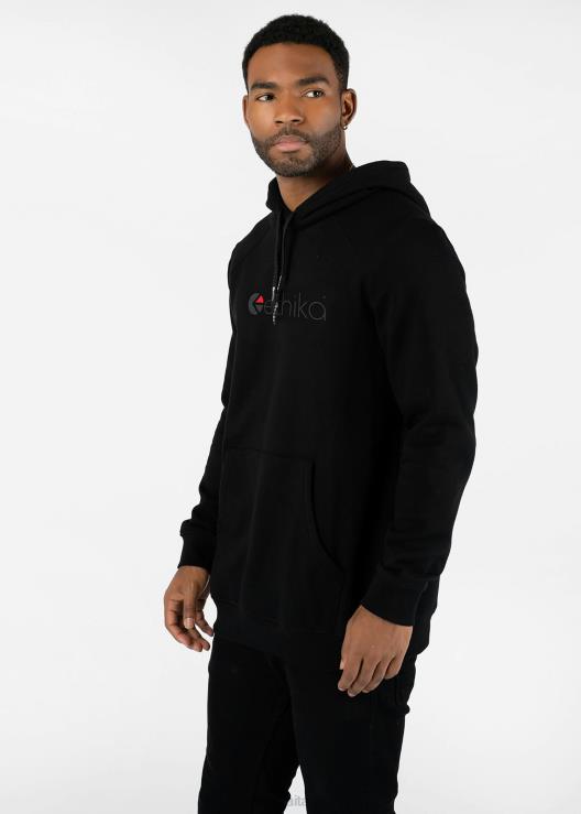pullover con cappuccio nero - logo uomini Ethika 6P2X0601 vestiario