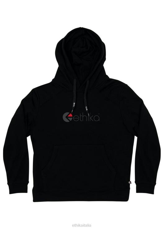 pullover con cappuccio nero - logo uomini Ethika 6P2X0601 vestiario