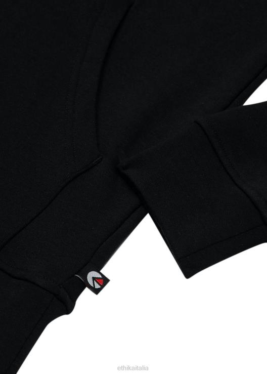 pullover con cappuccio nero - logo uomini Ethika 6P2X0601 vestiario