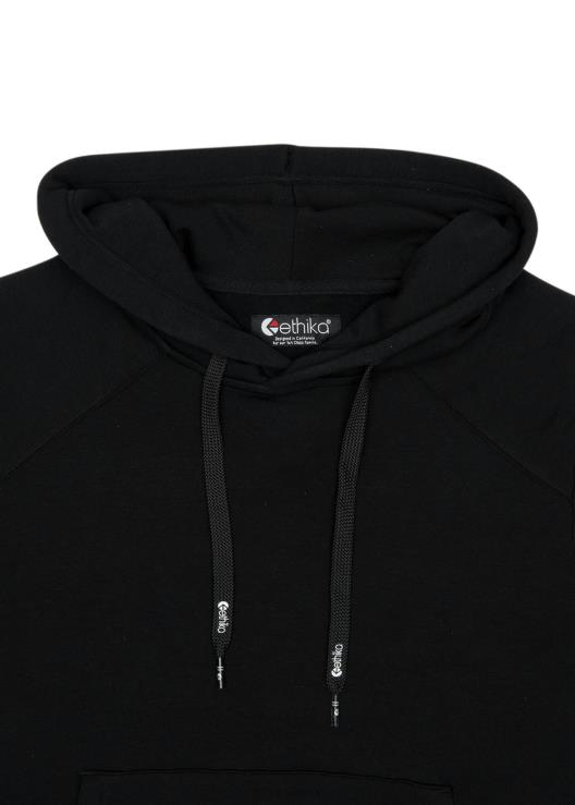pullover con cappuccio premium - nero uomini Ethika 6P2X0595 vestiario