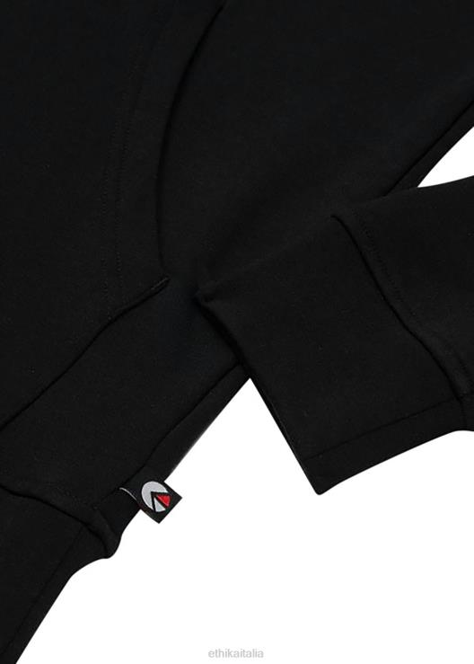 pullover con cappuccio premium - nero uomini Ethika 6P2X0595 vestiario