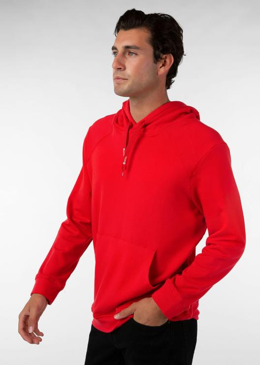 pullover con cappuccio premium - rosso uomini Ethika 6P2X0596 vestiario