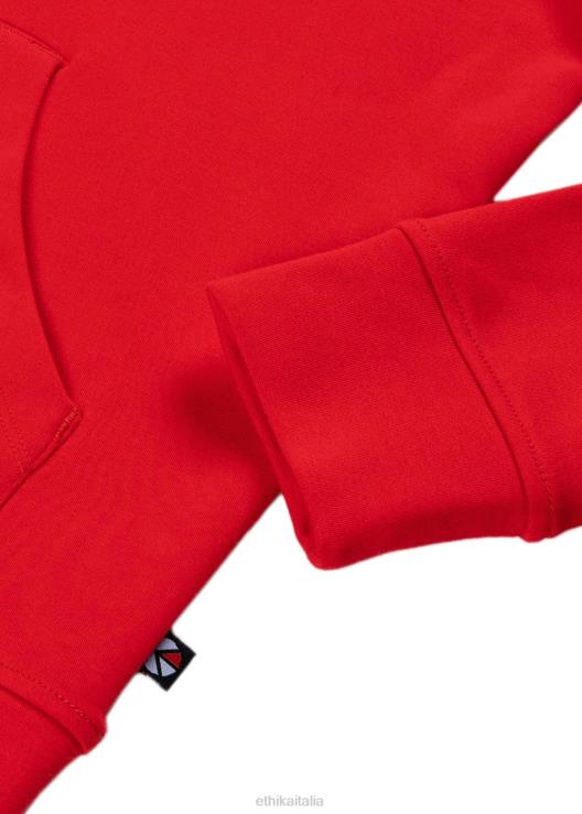 pullover con cappuccio premium - rosso uomini Ethika 6P2X0596 vestiario