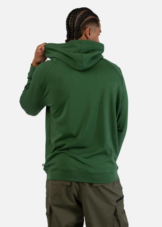 pullover con cappuccio premium - verde foresta uomini Ethika 6P2X0593 vestiario