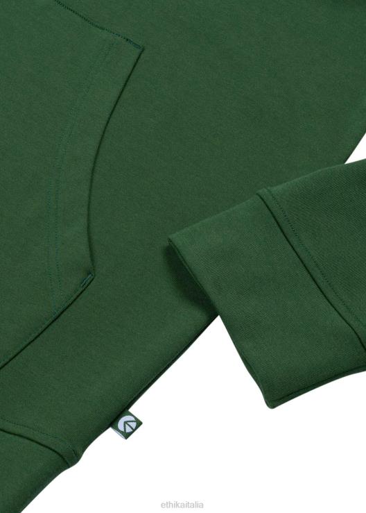 pullover con cappuccio premium - verde foresta uomini Ethika 6P2X0593 vestiario