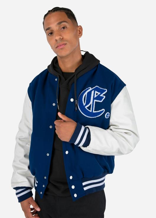 Monogramma della giacca universitaria - blu uomini Ethika 6P2X0607 vestiario