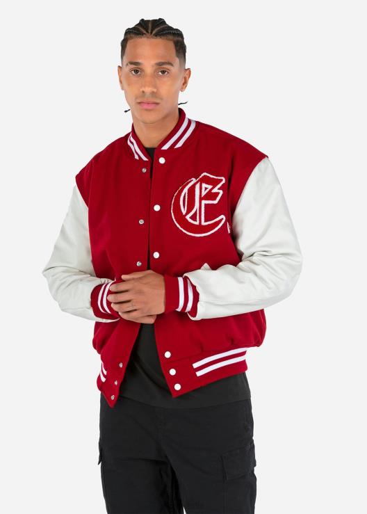 Monogramma della giacca universitaria - rosso uomini Ethika 6P2X0606 vestiario