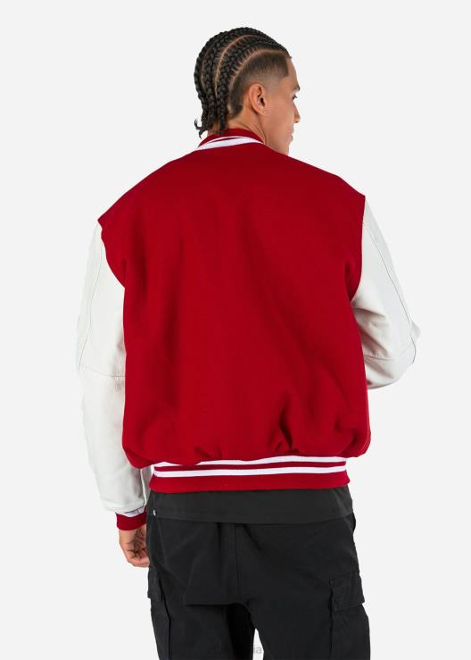 Monogramma della giacca universitaria - rosso uomini Ethika 6P2X0606 vestiario