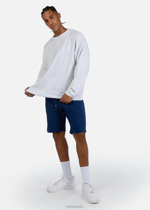 pantaloncino in felpa premium - blu scuro uomini Ethika 6P2X0645 vestiario