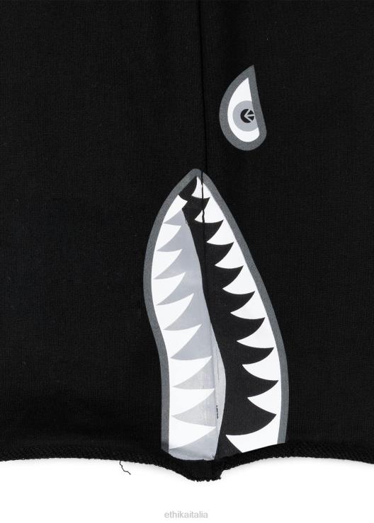 pantaloncino in felpa taglio vivo corto - bomber nero uomini Ethika 6P2X0671 vestiario