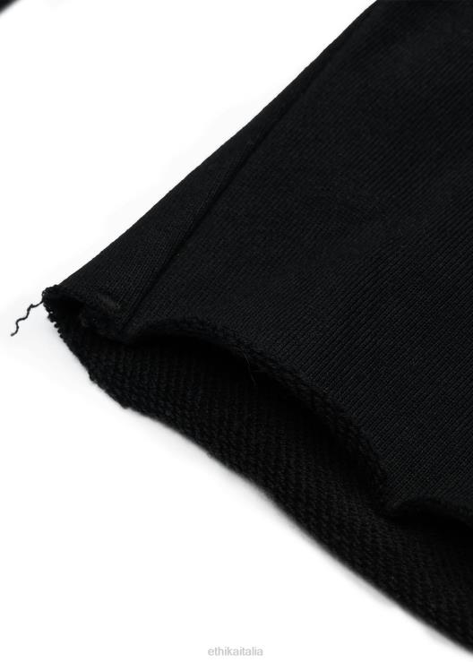 pantaloncino in felpa taglio vivo corto - bomber nero uomini Ethika 6P2X0671 vestiario