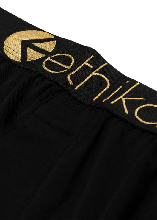 pantalone lounge in modal - nero oro lurex uomini Ethika 6P2X0609 vestiario
