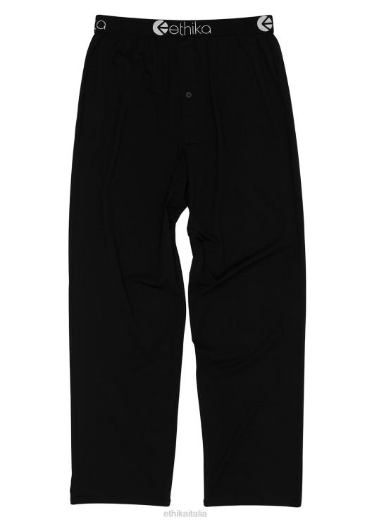 pantaloni lounge in modal - neri uomini Ethika 6P2X0612 vestiario