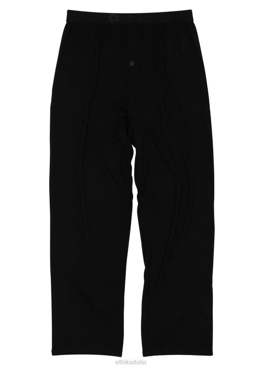 pantaloni lounge premium modal - neri uomini Ethika 6P2X0616 vestiario