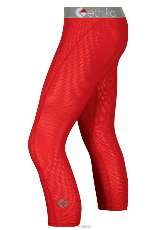 tenuta 3/4 microrete performance - rossa uomini Ethika 6P2X0637 vestiario