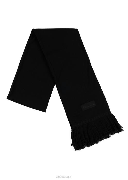 Sciarpa 100% cashmere - nera uomini Ethika 6P2X0725 Accessori
