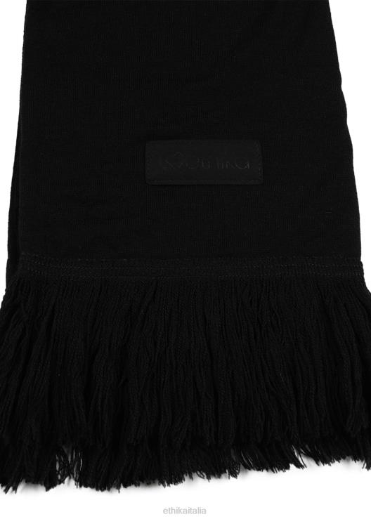 Sciarpa 100% cashmere - nera uomini Ethika 6P2X0725 Accessori
