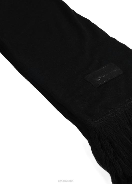 Sciarpa 100% cashmere - nera uomini Ethika 6P2X0725 Accessori