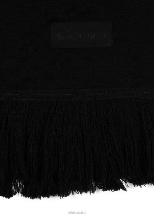 Sciarpa 100% cashmere - nera uomini Ethika 6P2X0725 Accessori